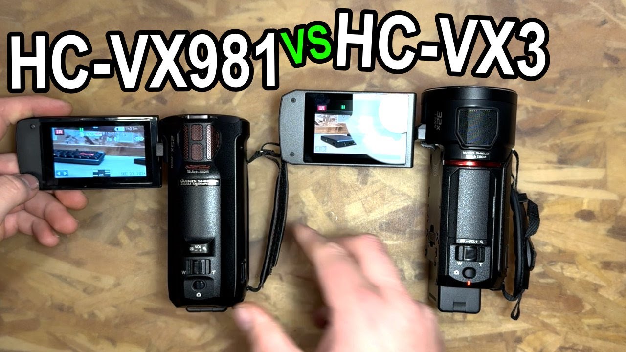 Panasonic VX981 vs VX3 - for the 2 people that care...