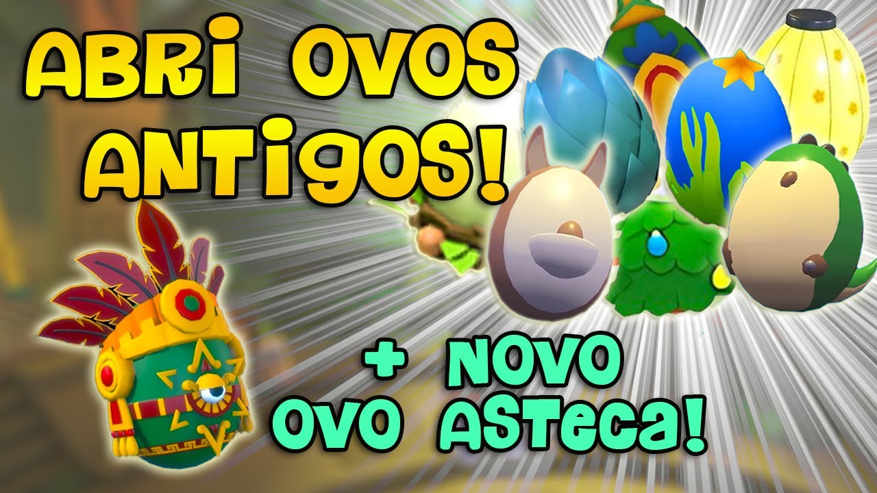 Abri Ovos Antigos! ✨ Novo Ovo Asteca Chegando! Nova Atualização Aztec Egg Adopt Me!