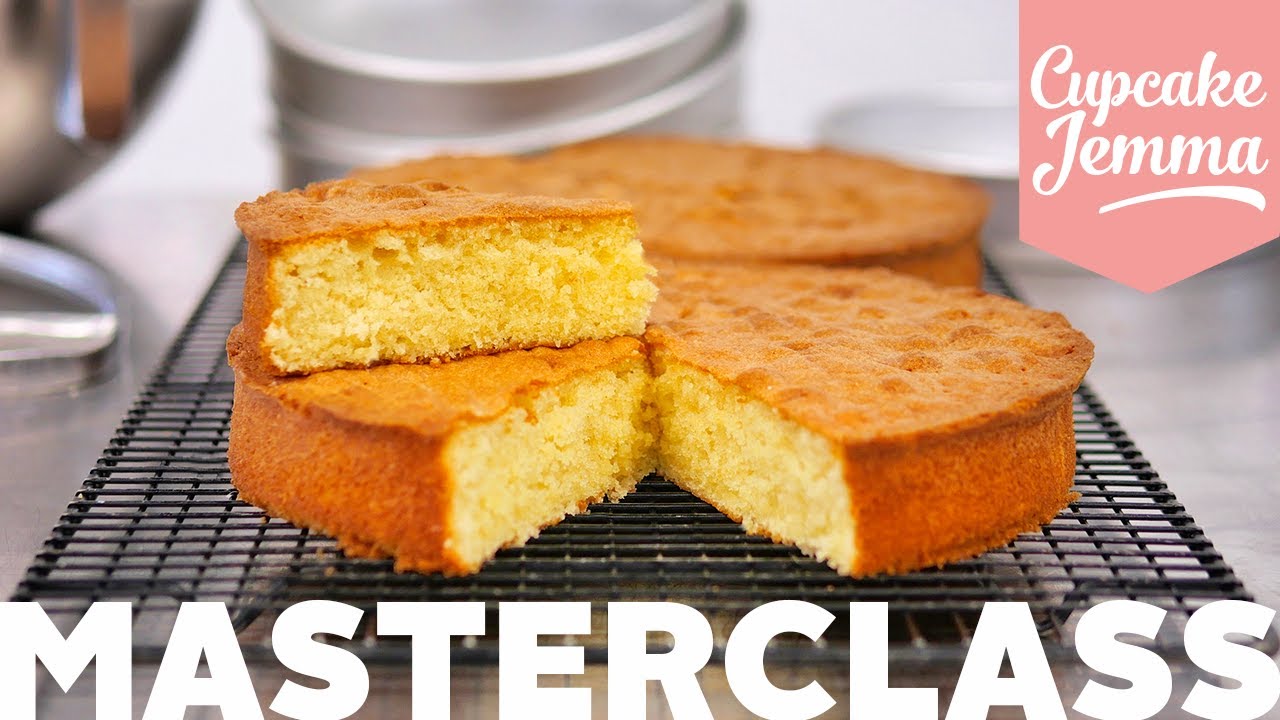 WHAT'S WRONG WITH MY SPONGE CAKE? Bake Perfect Cakes every time Recipe & Tutorial | Cupcake Jemma