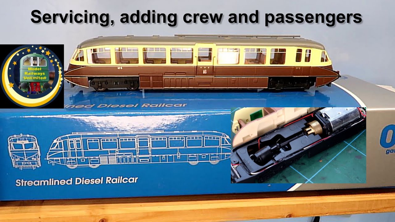 Dapol GWR Streamlined Railcar. Opening 🔧 Servicing and fitting crew and passengers