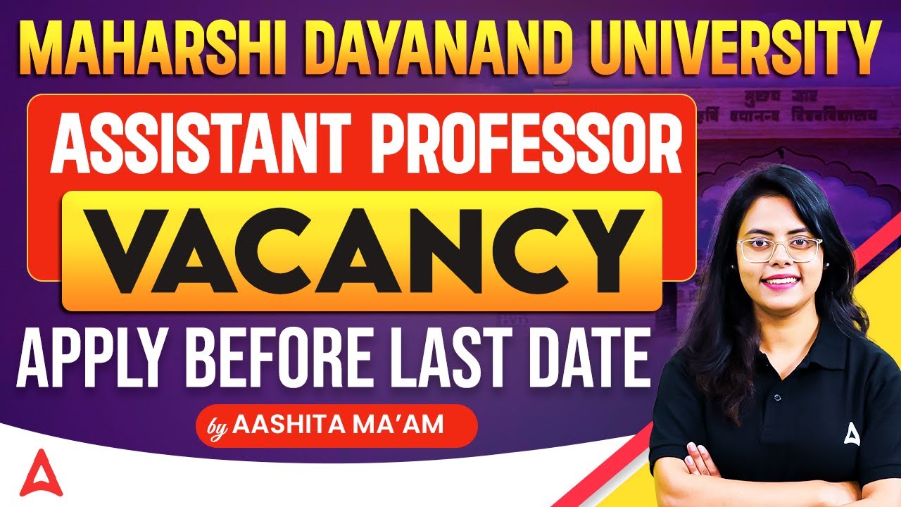 MDU Assistant Professor Recruitment 2025 🚨 Official Notification Out | Apply Fast!
