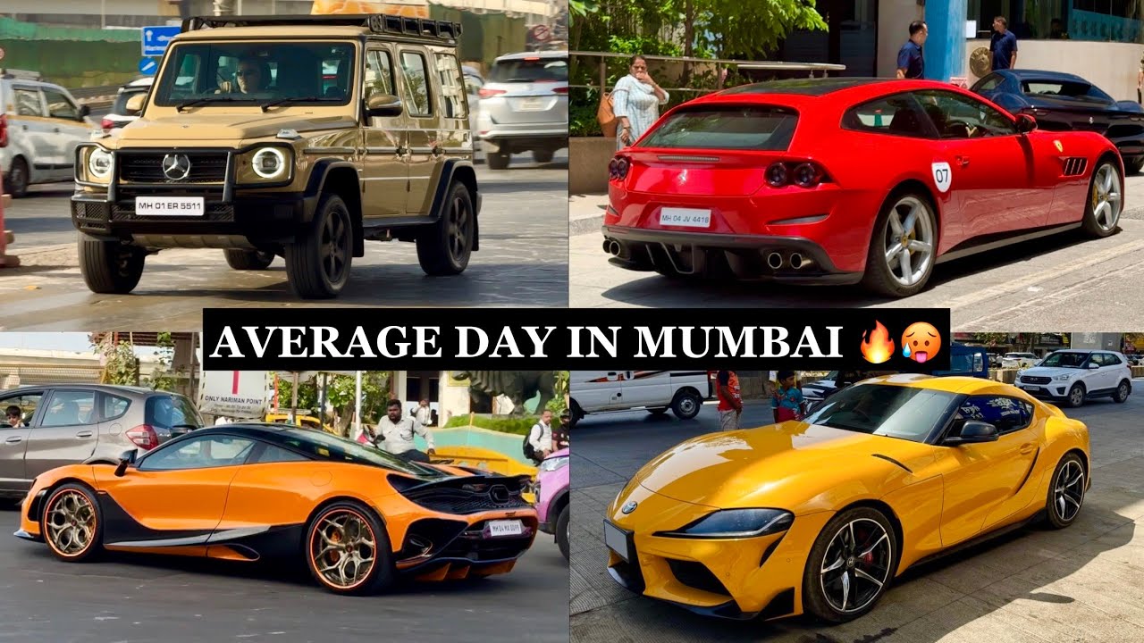 AVERAGE DAY IN MUMBAI PT-2 4K | India | #carspotter #carspotting #mumbai