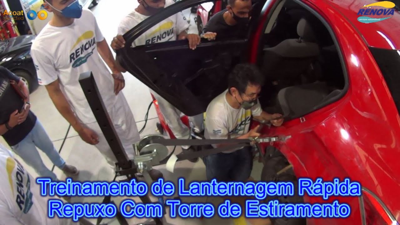 1497 Renova - Treinamento de Lanternagem R&aacute;pida - Repuxo com Torre de Estiramento