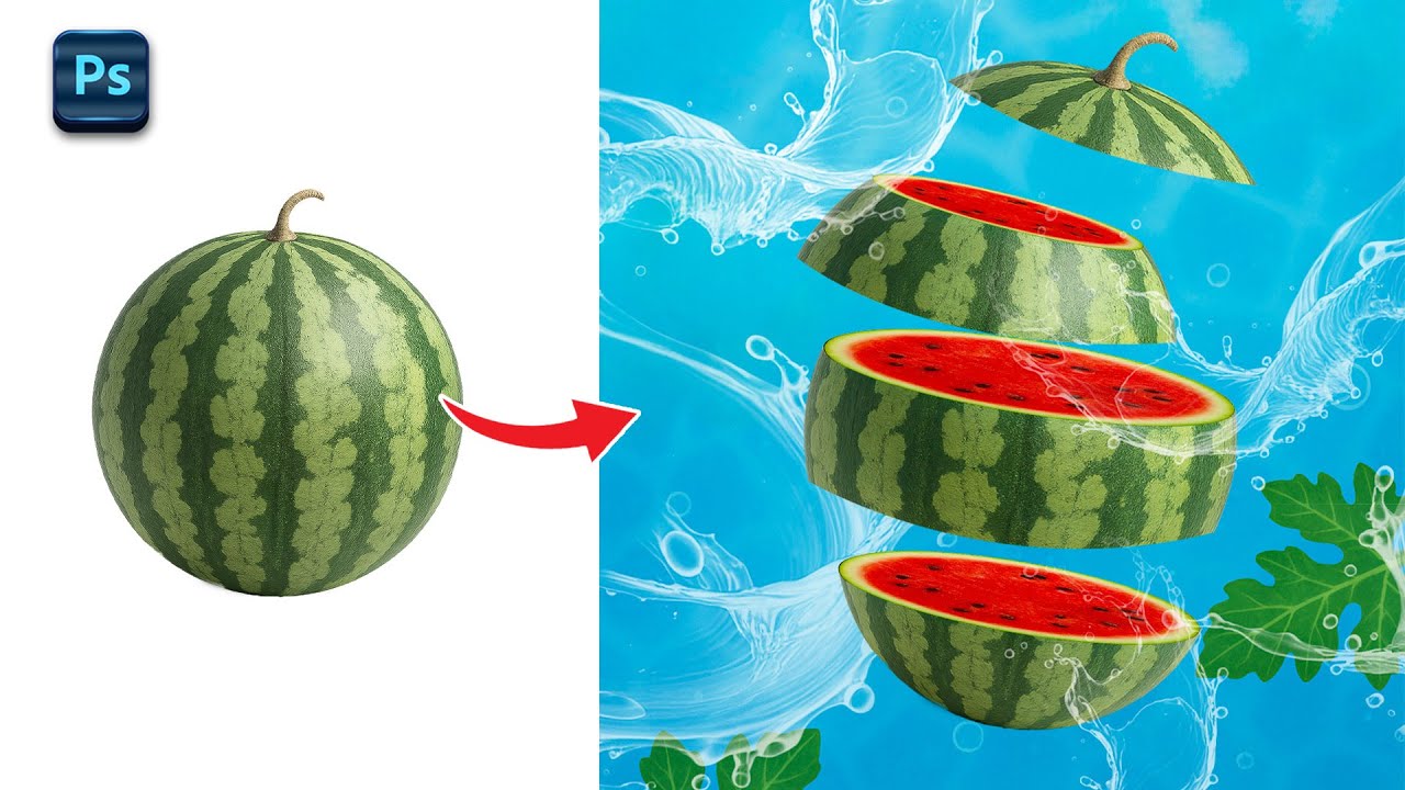 How to make slice effect using Photoshop