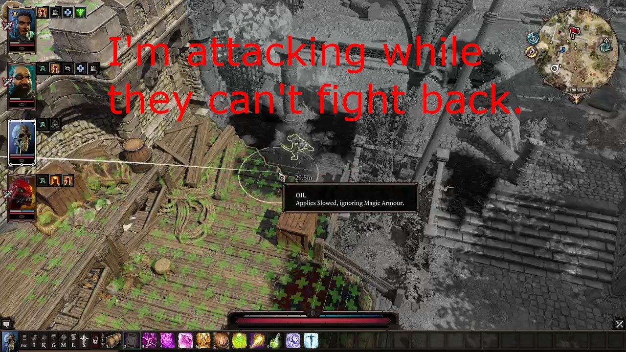 Beating Dallis At Fort Joy While Outside Combat - Divinity Original Sin 2