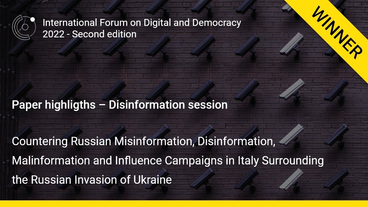 IFDaD 2022 Best Paper Award - Disinformation session - Paper 2