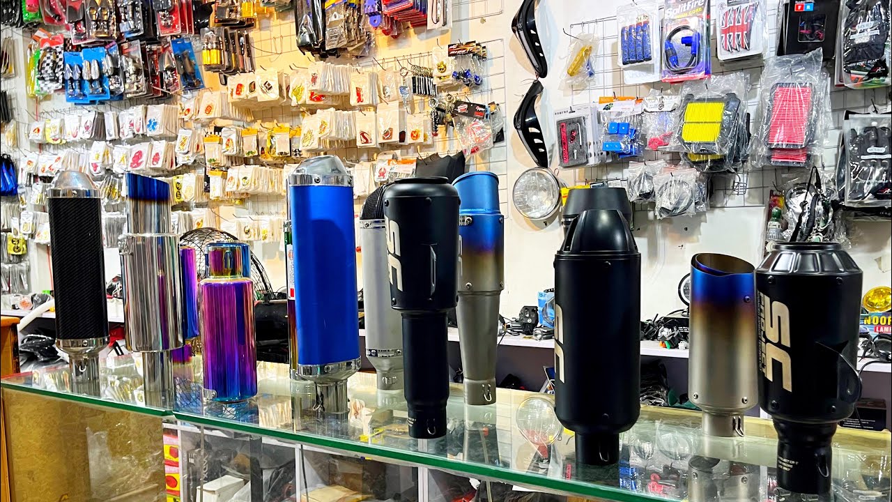 Bike Exhaust In Wholesale Prices🔥|| Cafe Racer Silencer || 70cc, 125cc & 150cc Silencer || BK Vlogs
