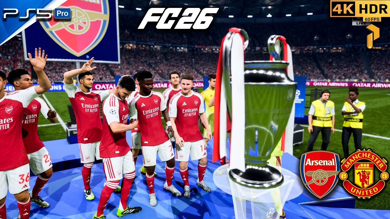 🎮 EA Sports FC 26 | PS5 4K HDR 🏆 UCL Final Arsenal vs. Manchester United #fc26 #ps5 #4k #viral #fyp