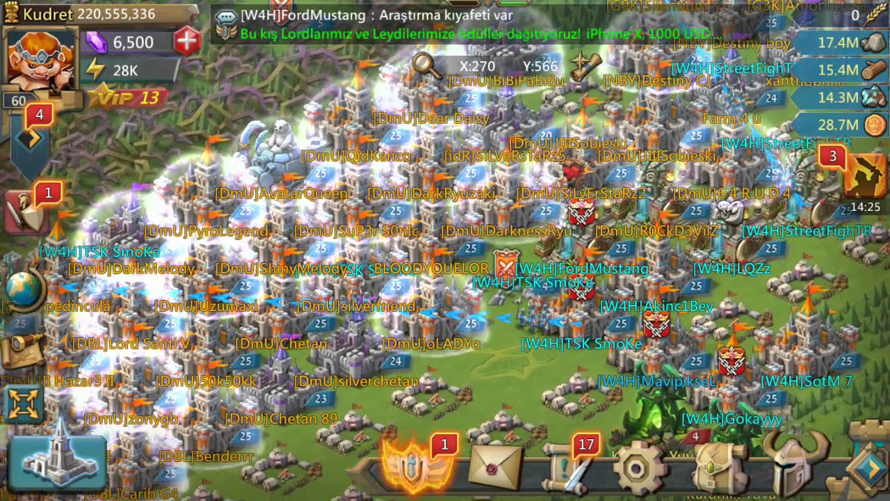 W4H Start War #1 Lords Mobile T&uuml;rkiye