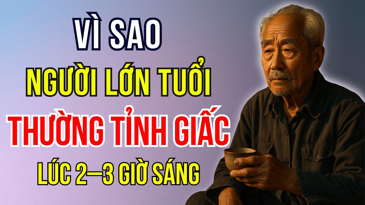 Vì Sao Người Lớn Tuổi Thường Tỉnh Giấc Lúc 2–3 Giờ Sáng | Sống Đẹp Tuổi Già