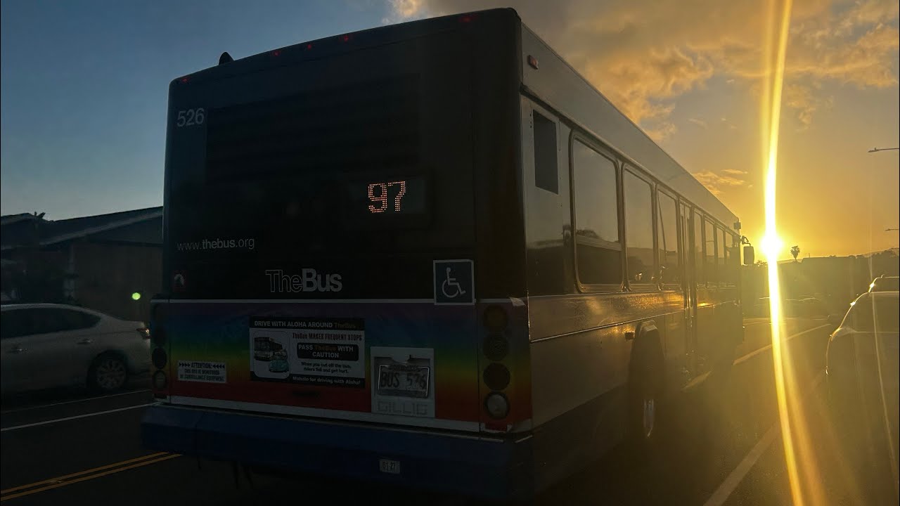 Thebus Honolulu Bus' 526 Gillig Low Floor 40' Ft Route 97 EXP! VP/Royal Kunia