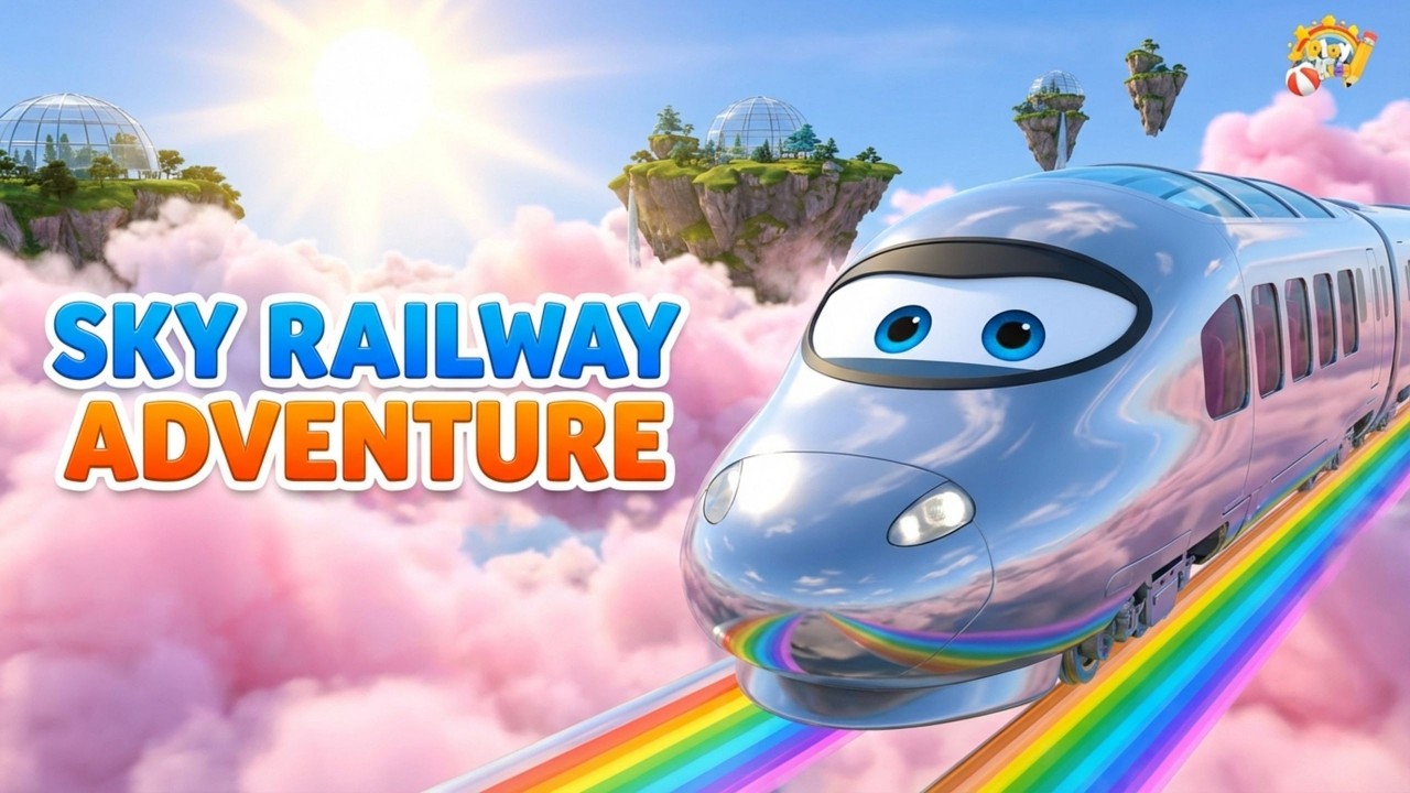Sky Railway Adventure | Super Train Takes Off! Cartoon for Kids