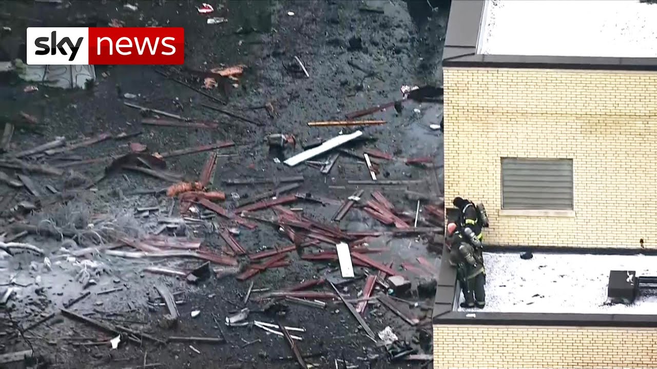 Aerial footage of 'intentional' Nashville explosion
