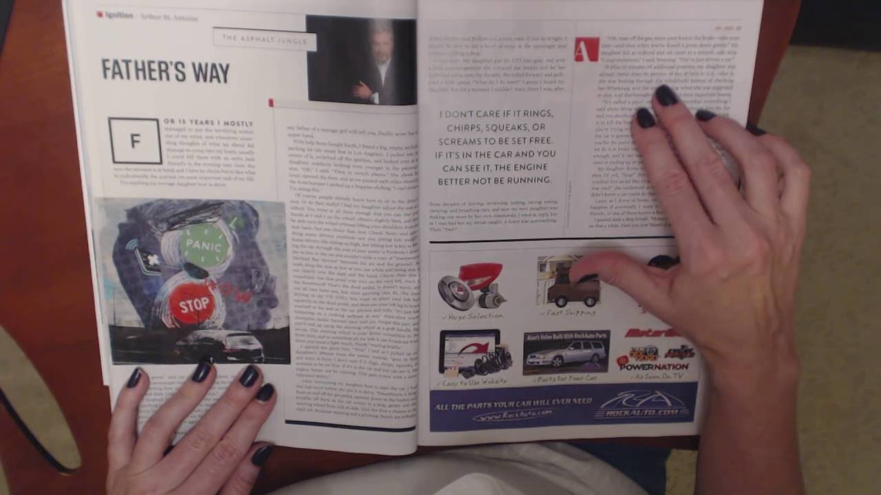 ASMR Whisper ~ Reading Automobile Magazine ~ Southern Accent