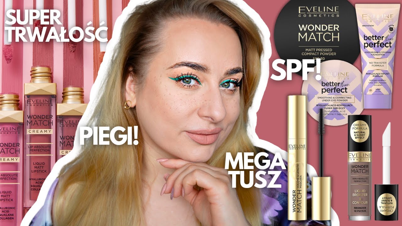 *boskie* NOWOŚCI EVELINE 💋 zielony eyeliner, puder z SPF, piegi ❤