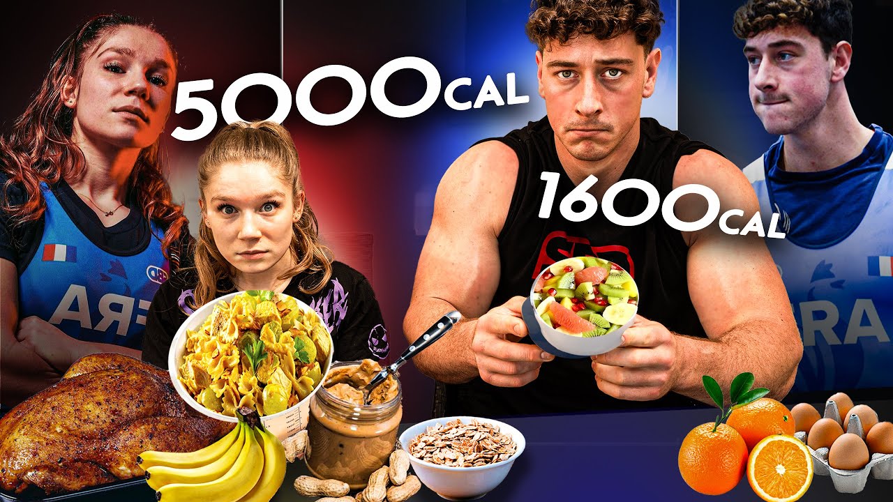 1600 VS 5000 CALORIES J'&eacute;change ma Di&egrave;te avec la Championne du Monde -47KG de Powerlifting...