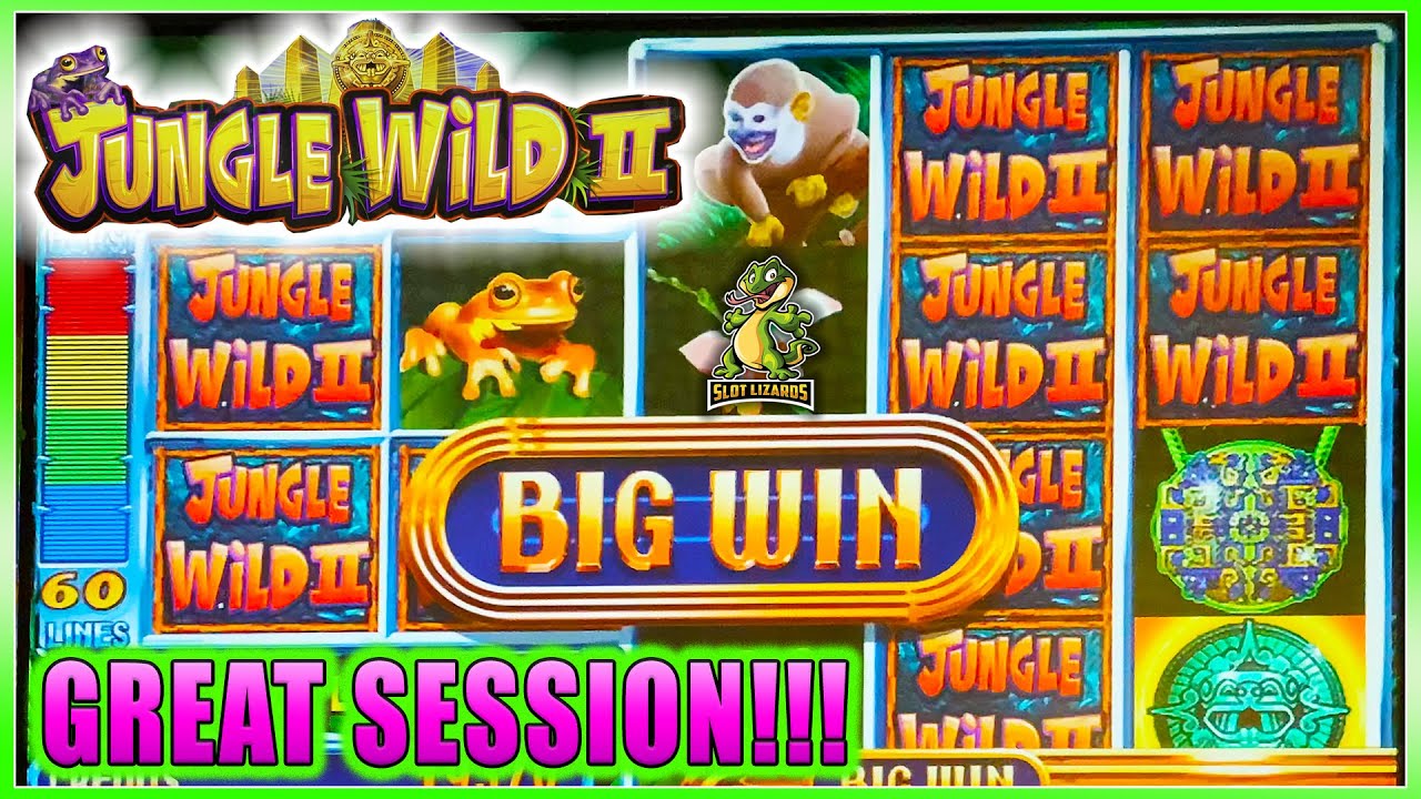 BIG WIN! SO MANY BONUSES! JUNGLE WILD 2 WMS OLD SCHOOL SLOT! FIRST TIME PLAYING!