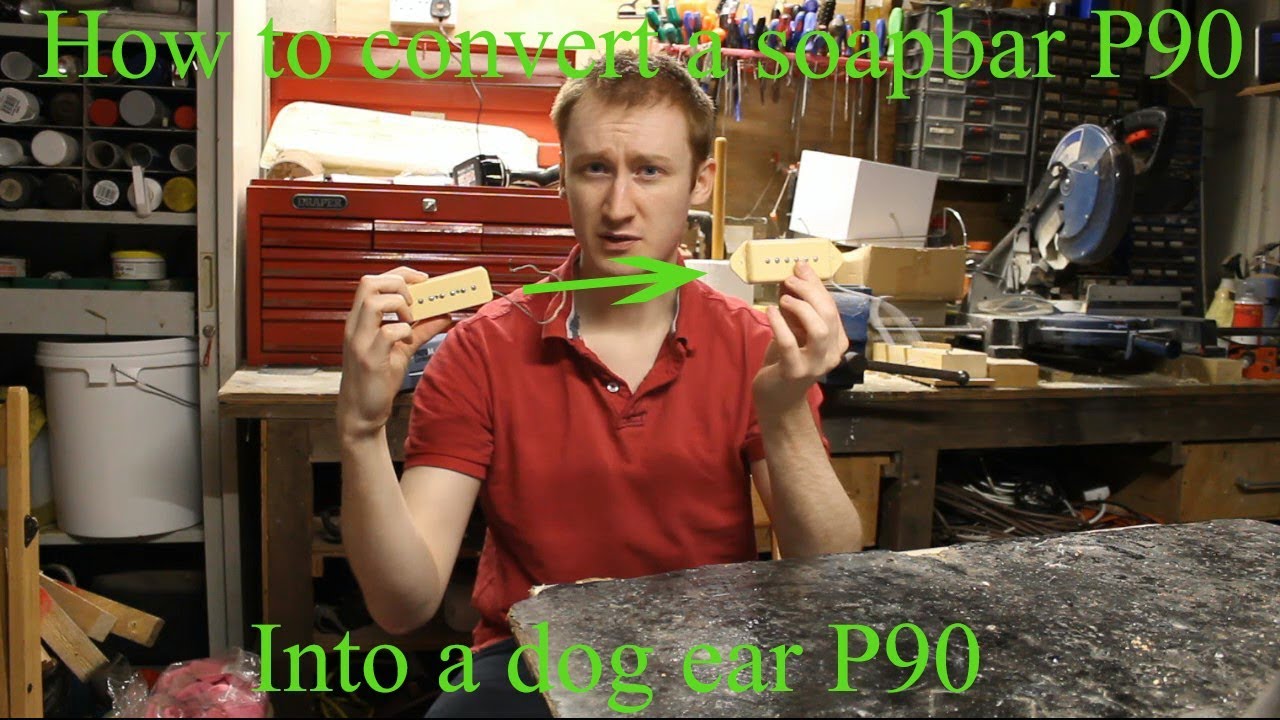 How to convert a soapbar P90 to a dog ear P90