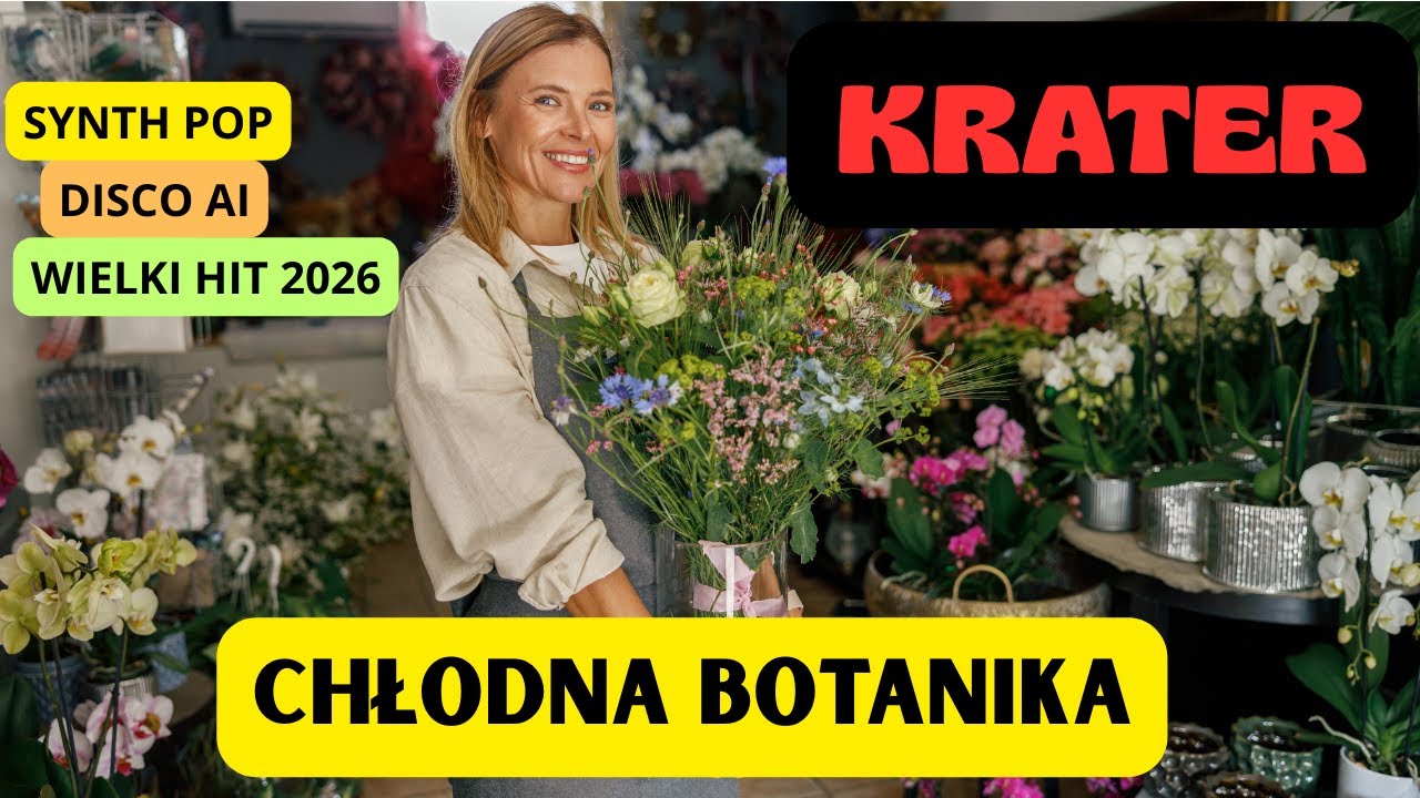 KRATER Chłodna botanika (Official Video) Disco Synth Pop AI Hit
