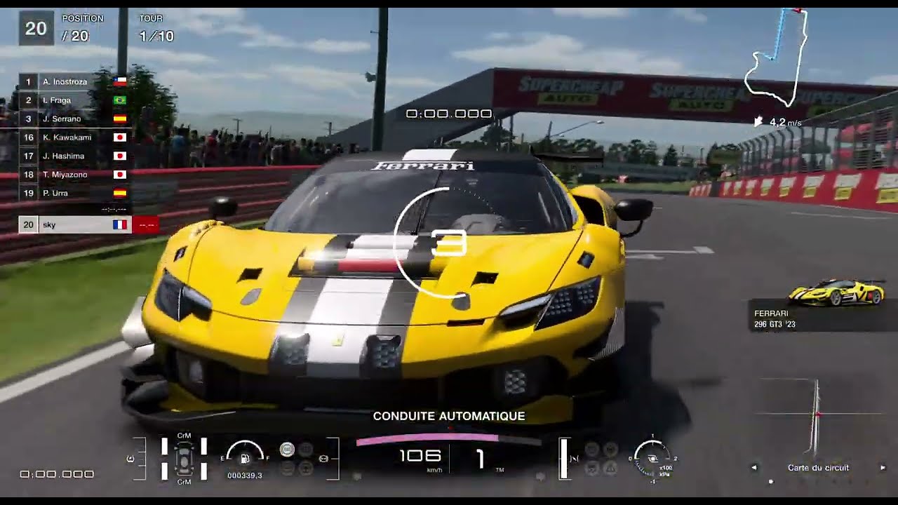 Gran Turismo 7 - Mount Panorama - WTC800 - Ferrari 296 GT3 '23 - Stock (No Pit)