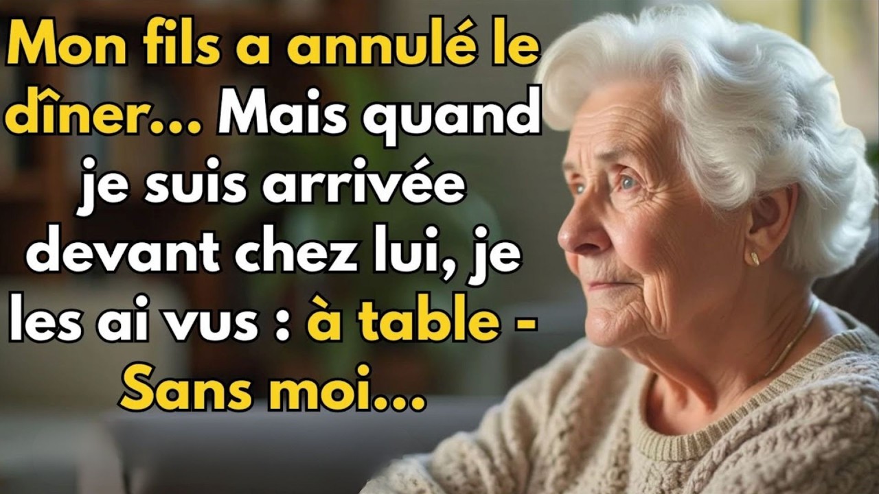 Histoire vraie de Gand- mère à Lille👵💔 : Mon fils a annulé le dîner… mais je les ai trouvés à table.