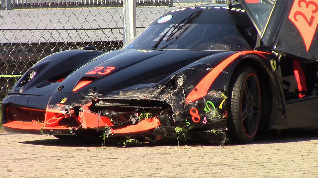 Ferrari FXX Evoluzione - LOUD Sound, After Crash, Tow Truck Driver Pissing!