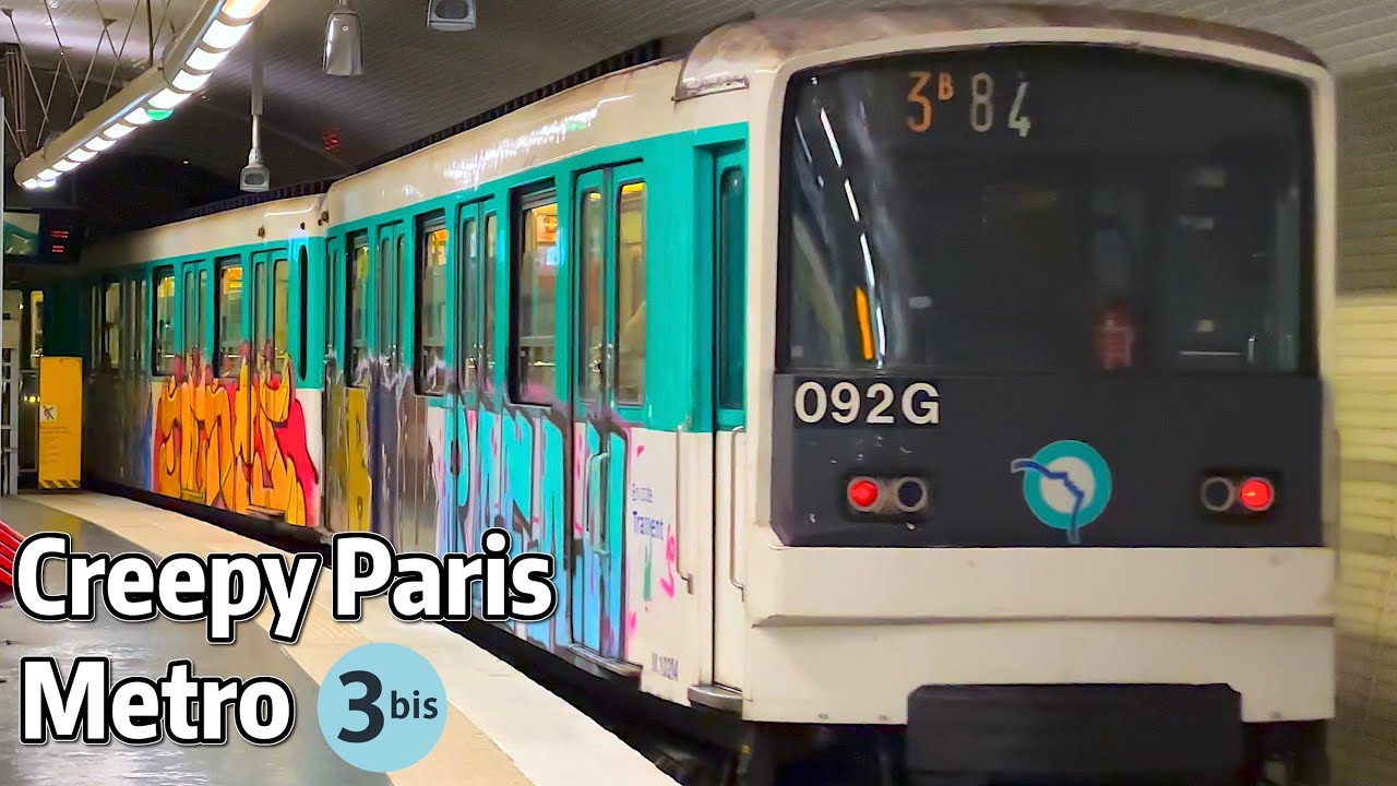 ⁴ᴷ⁶⁰ Exploring Paris' Creepy Metro Line 3bis