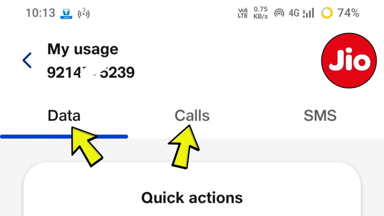 How to Check Call Data Usage in MyJio App 📞