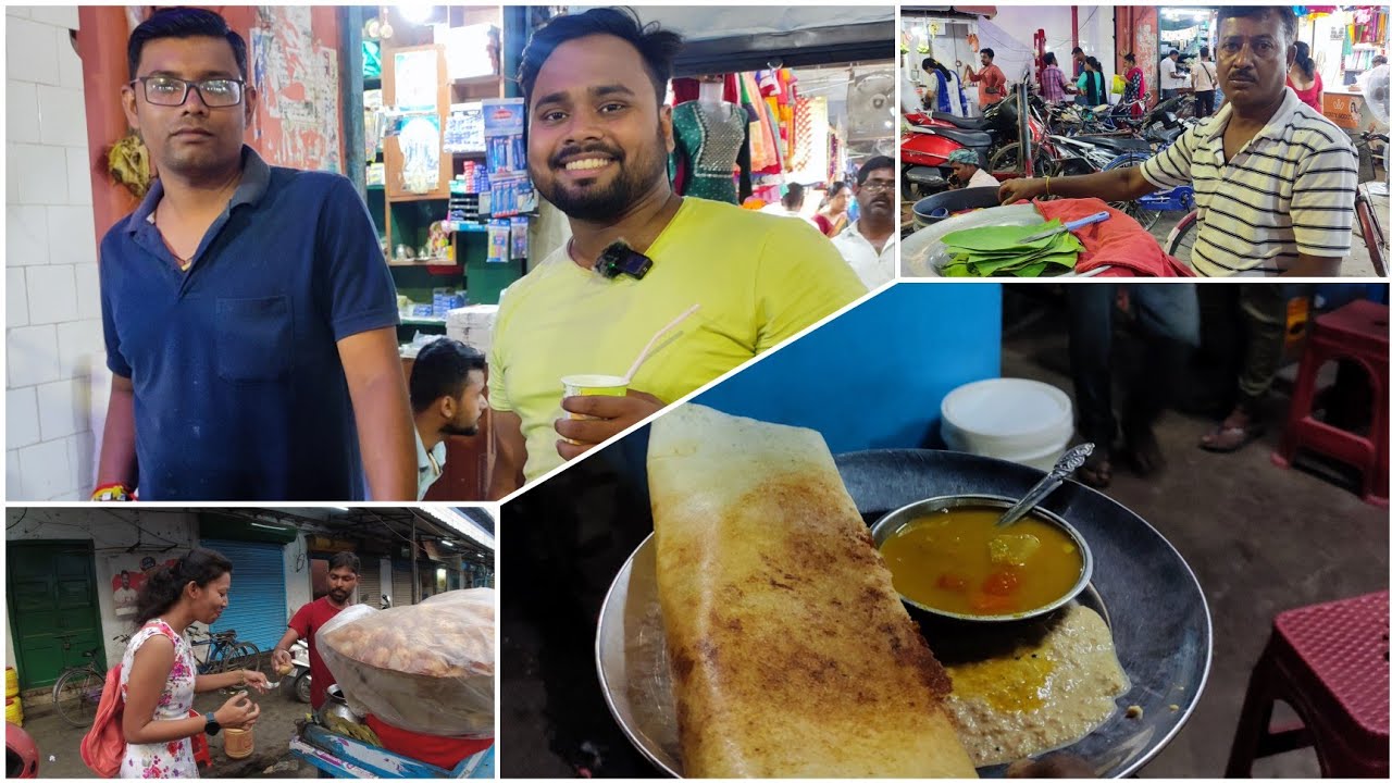 রথবাড়ি বোম্বে রোডের Best Dhosa Idli🍛ফুচকা লস্যি🥛পদ্ম পাতায় কুলফি🍦Malda Rathbari Street Food Walk