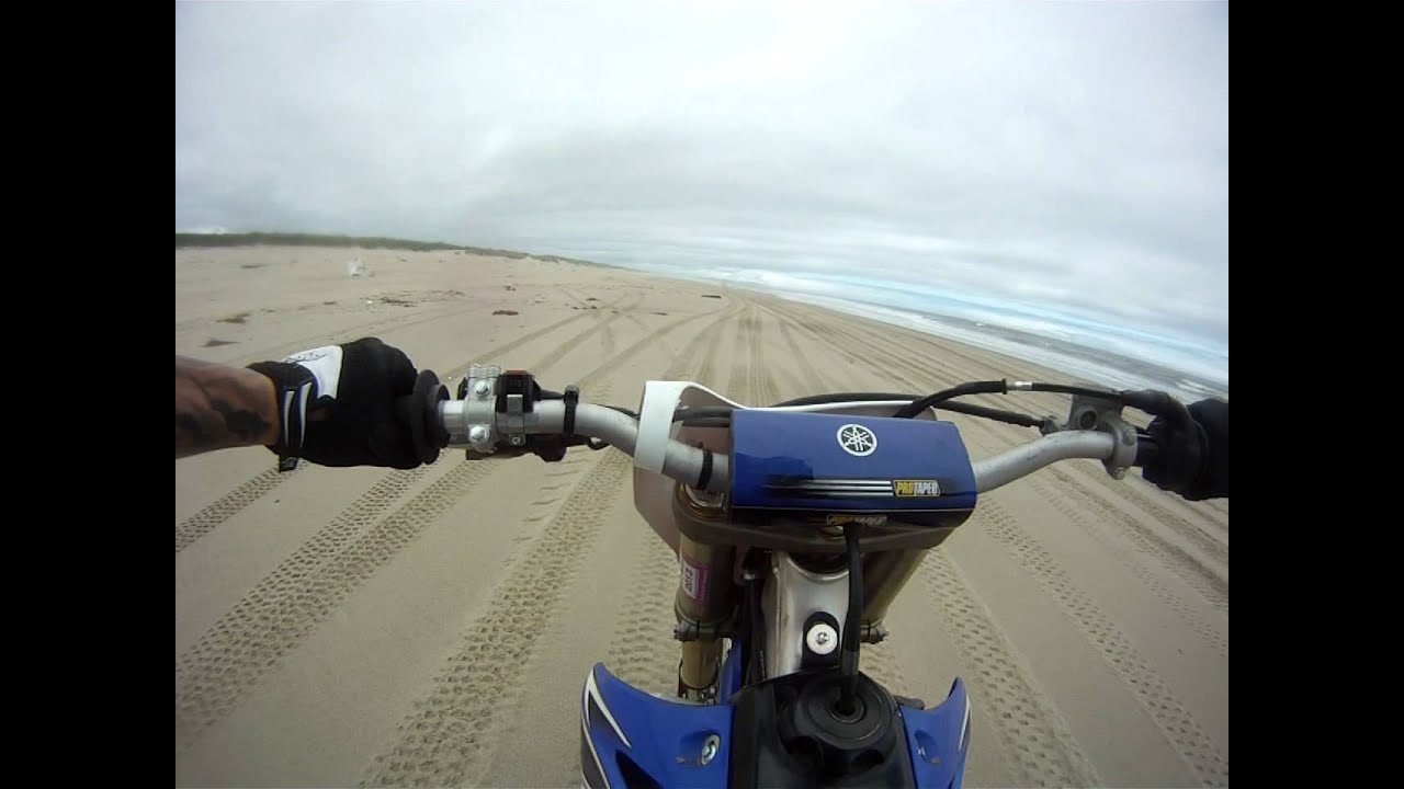 Riding the beach at Coos Bay, Oregon