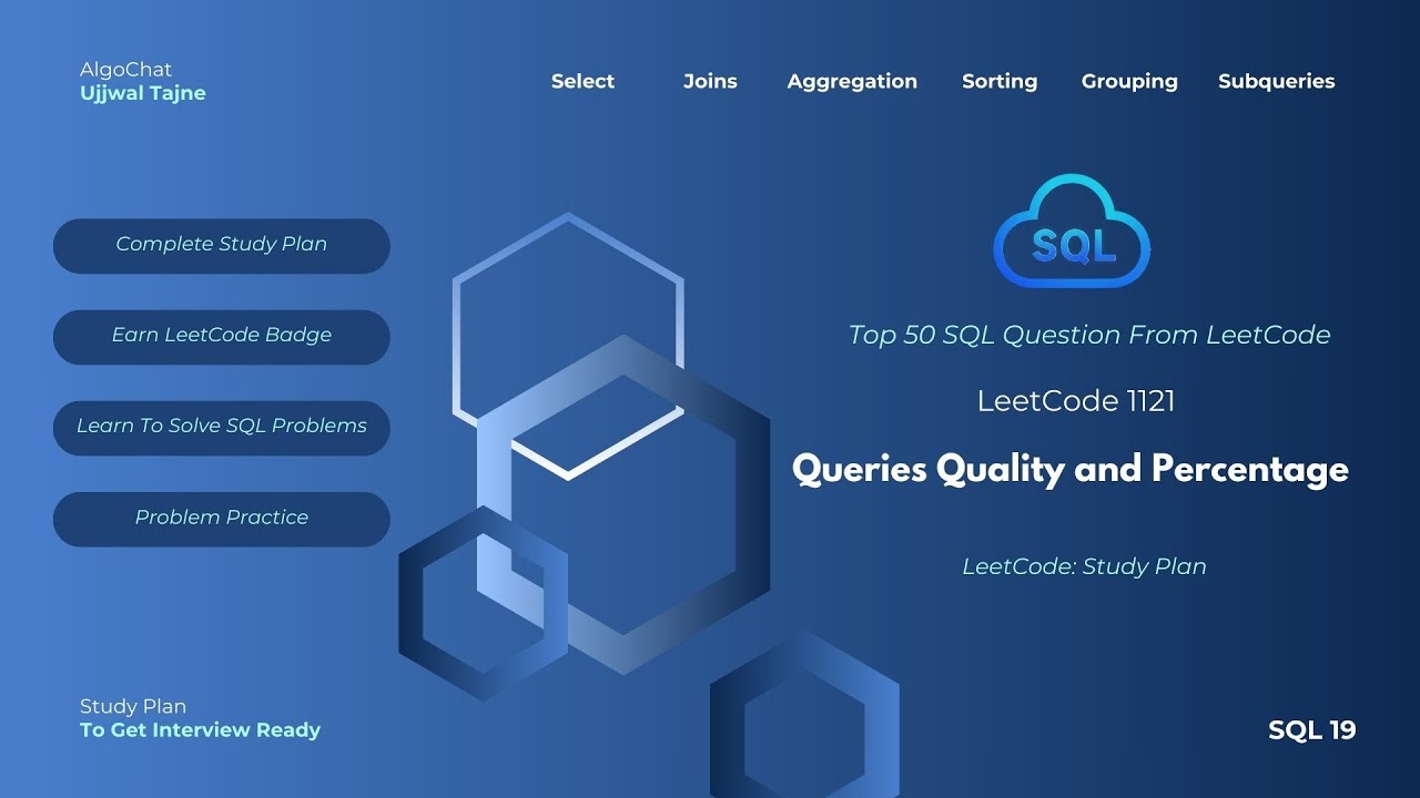 LeetCode 1211 | Качество запросов и процентное соотношение | 50 лучших SQL-задач на LeetCode | Пл...