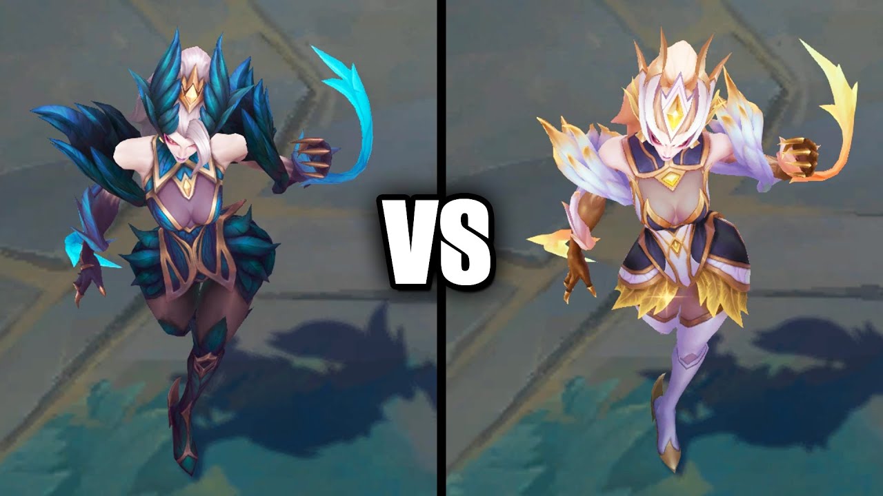 Prestige Coven Zyra vs Coven Zyra Skins Comparison (League of Legends)