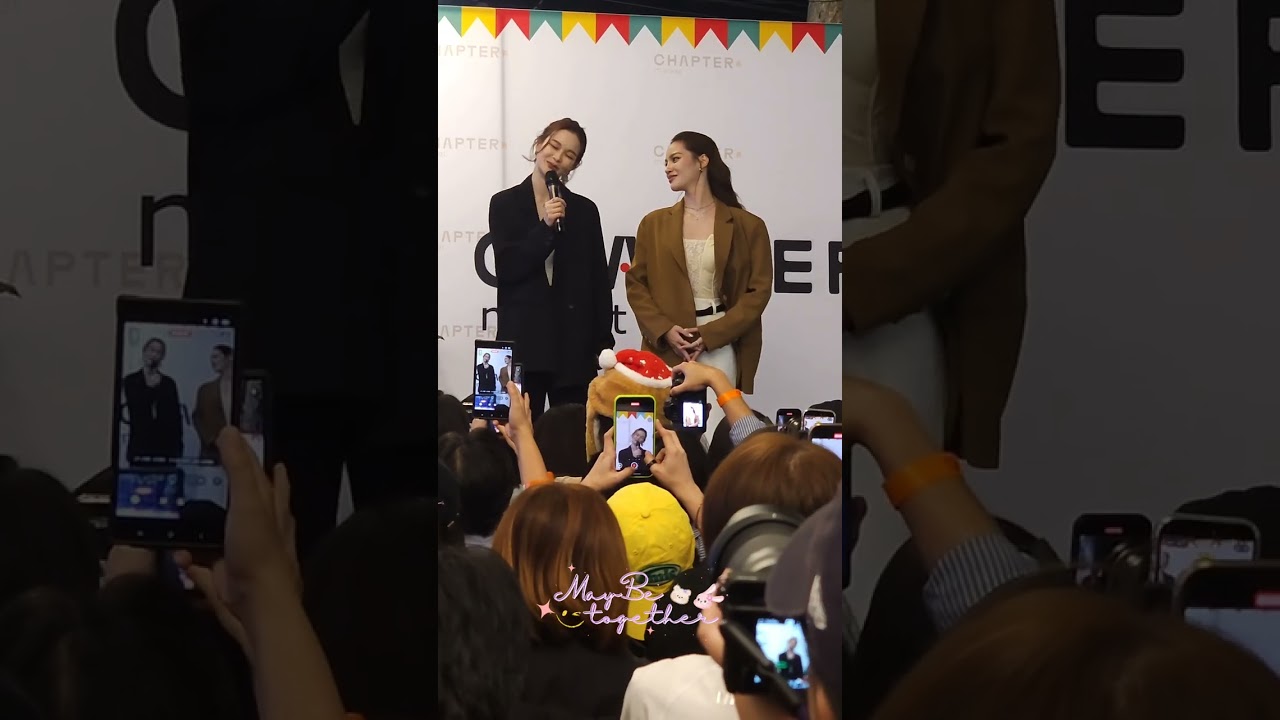 แตงกวา เหนือ ในงาน Exclusive Christmas date with TKNur ณ chapter market #tkphinyanech #nurdesoraya 