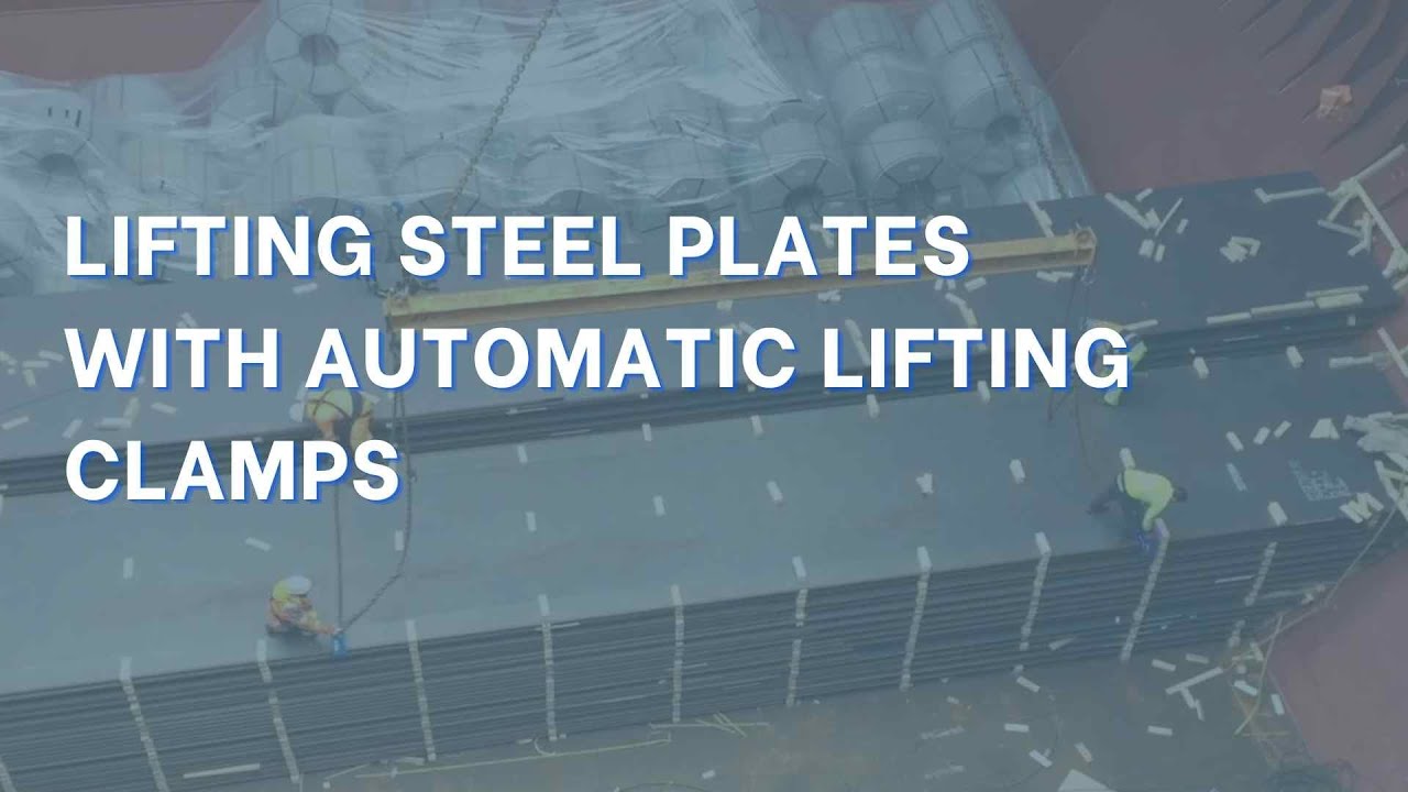 Lifting Steel Plates with Automatic Lifting Clamps | Smart Lifting Solutions | Elebia