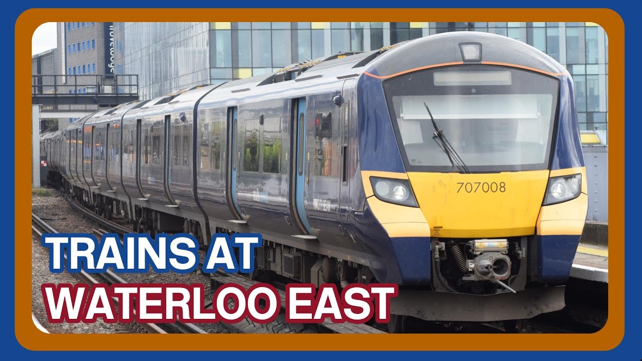 Trains at London Waterloo East railway station (29/08/2023)