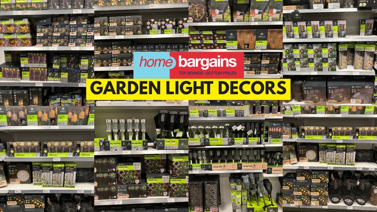 HOME BARGAINS GARDEN LIGHT DECORS WITH PRICE APR 2023 | HOME BARGAINS HAUL | TRAVELANDSHOP WITH ME