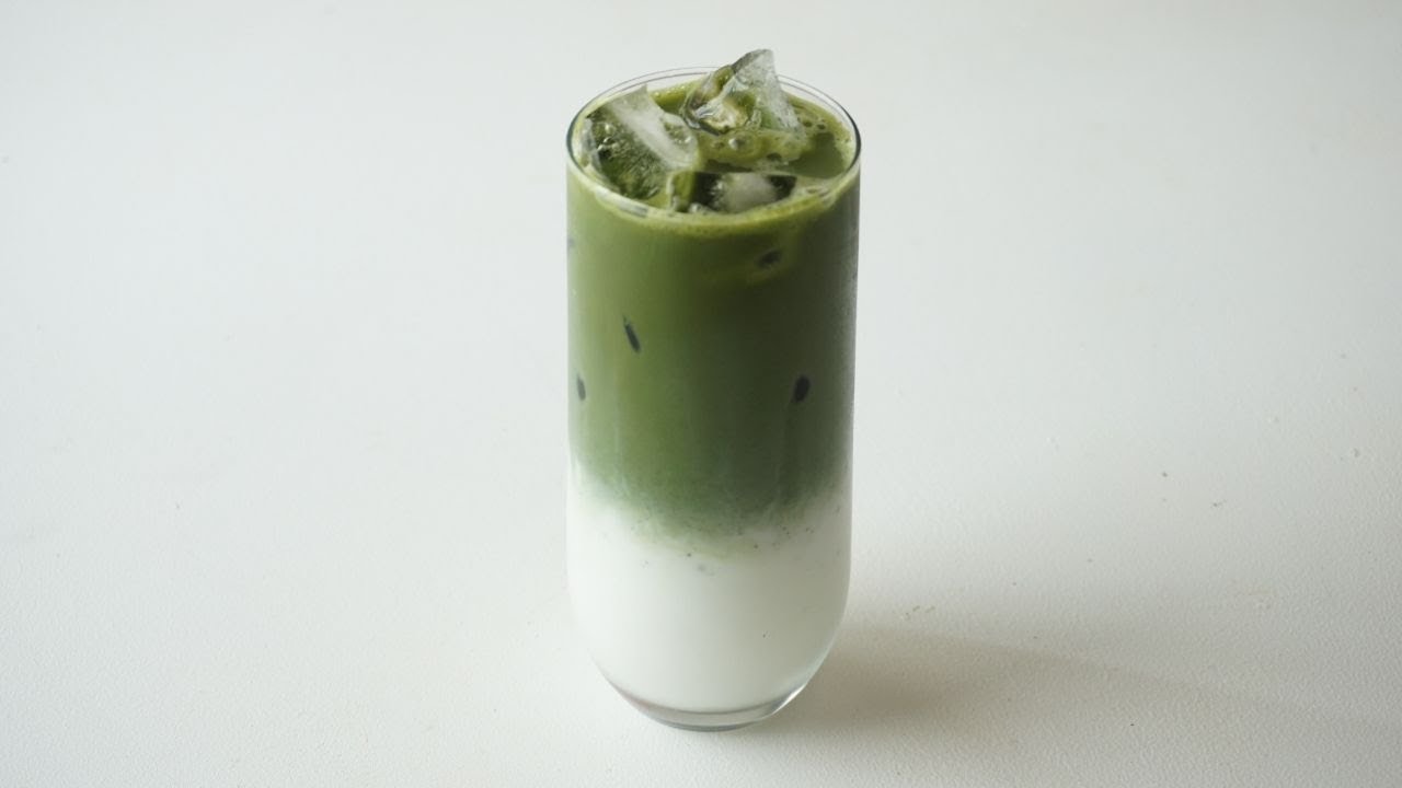 Matcha Layered Latte Recipe（２層抹茶ラテの作り方）