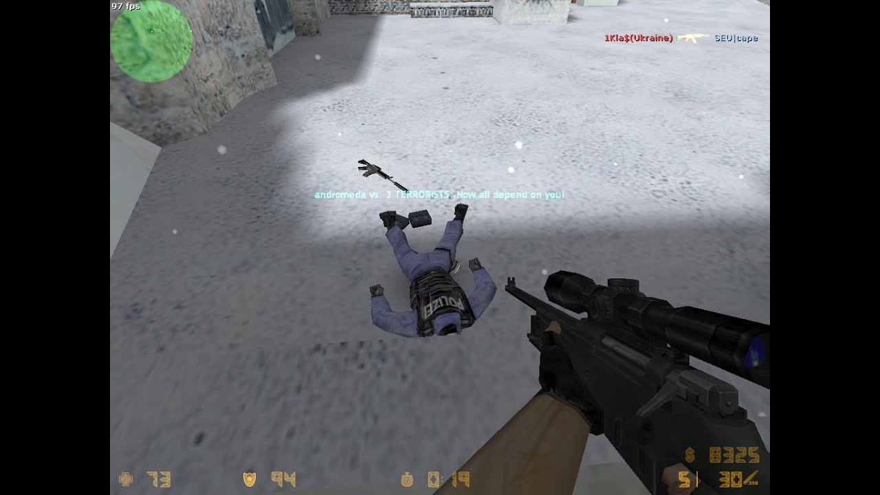 CS 1.6 online counter-strike de_dust2_snow 1/4