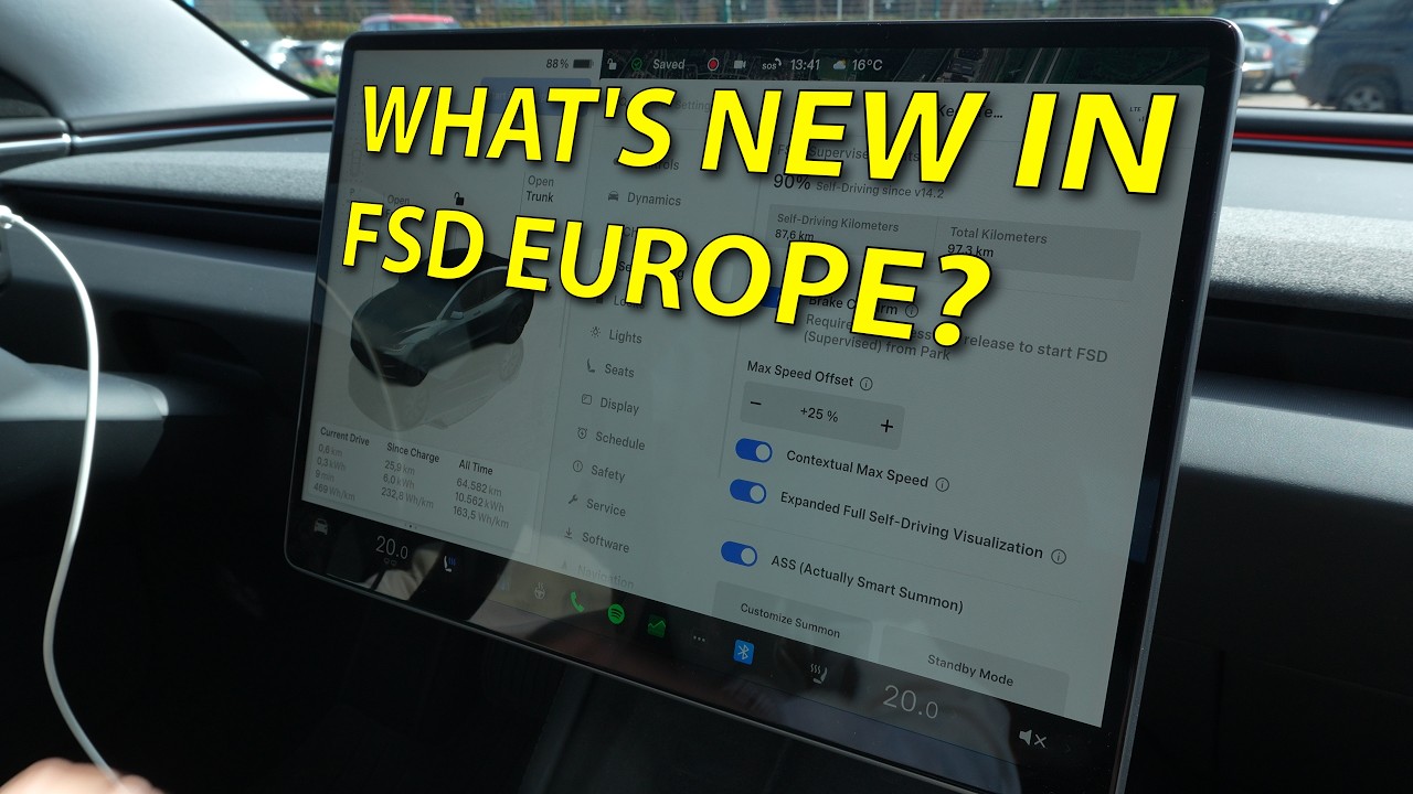 Tesla FSD Европа: объяснение настроек