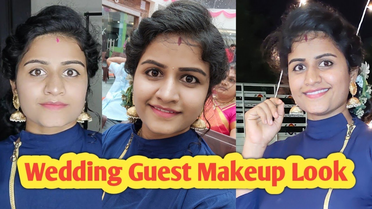 Wedding Guest Makeup look in tamil/simple makeup look in tamil/jasvika makeup look