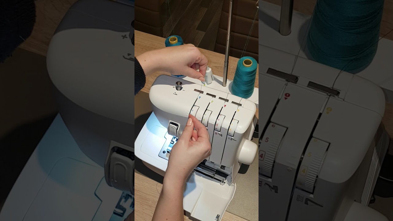 Overlock Singer 14-78 einfädeln
