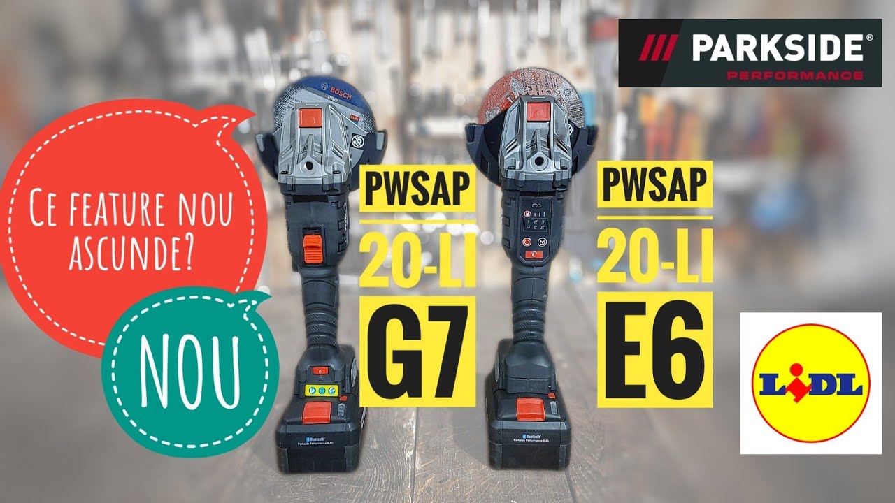 Noul polizor unghiular Parkside Performance PWSAP 20-LI G7 | Ce feature ascunde?