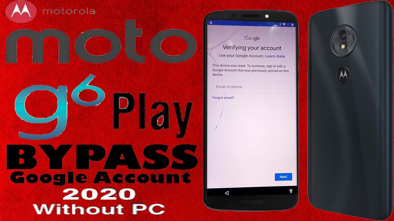 MOTO G6 PLAY FRP BYPASS WITHOUT P.C YOUTUBE UPDATE PROBLEM SOLUTION 2020