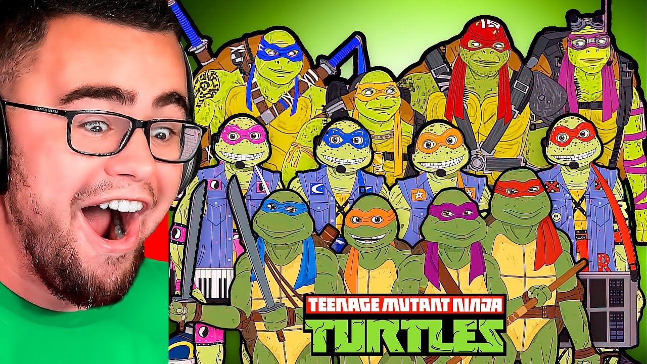 Reacting to NINJA TURTLES The EVOLUTION!