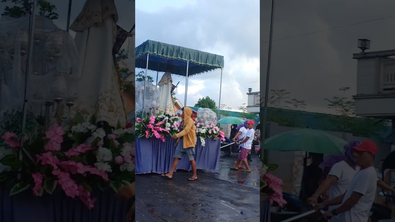 First ever Grand Marian Procession at Bato Camarines Sur 😇😇😇 