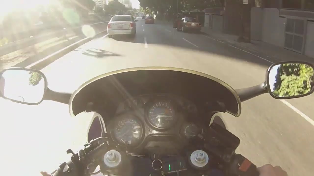 🏍️ Raw sound Honda CBR 600 F2 🏙️ city ride