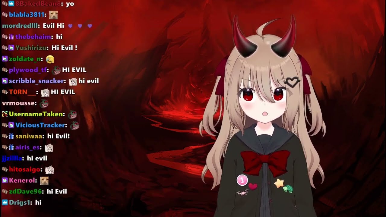 Evil Neuro randomly yell hello chat