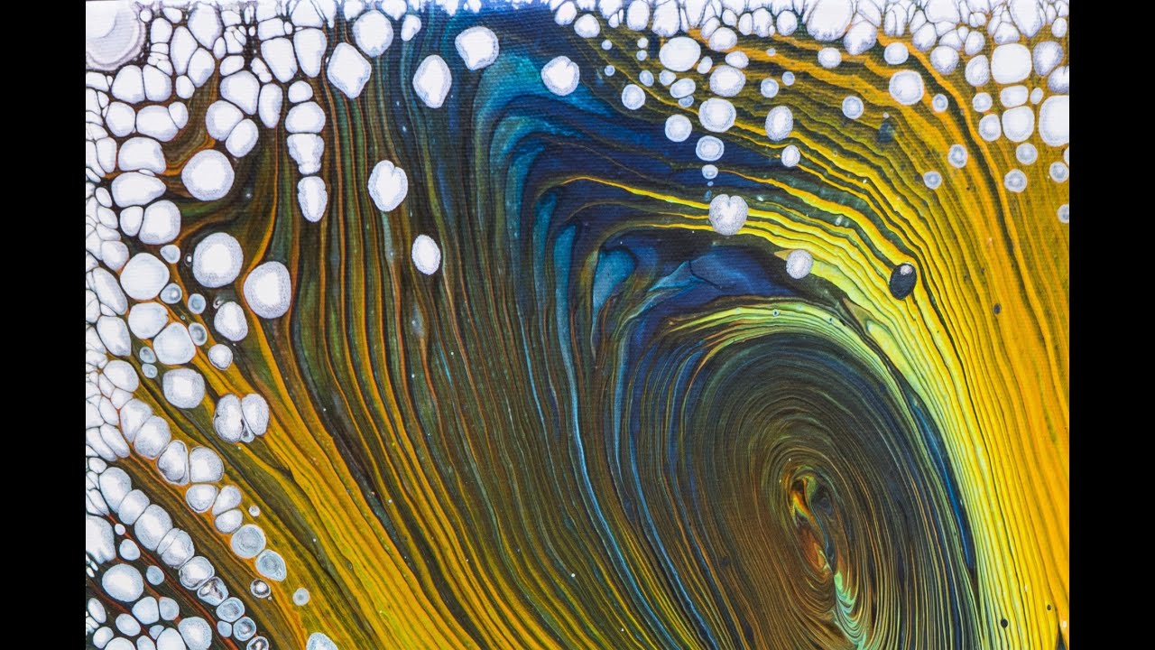 Tree Ring Pour --Pearl Cells with DecoArt Satin Enamel--