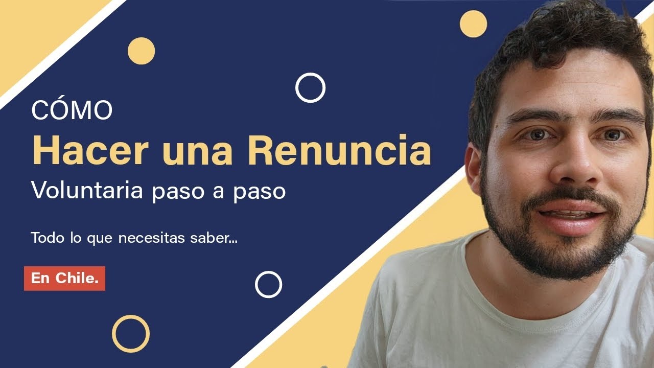 ¿Cómo hacer una renuncia voluntaria paso a paso por internet?. En Chile. 🔴Misabogadoslaborales.cl
