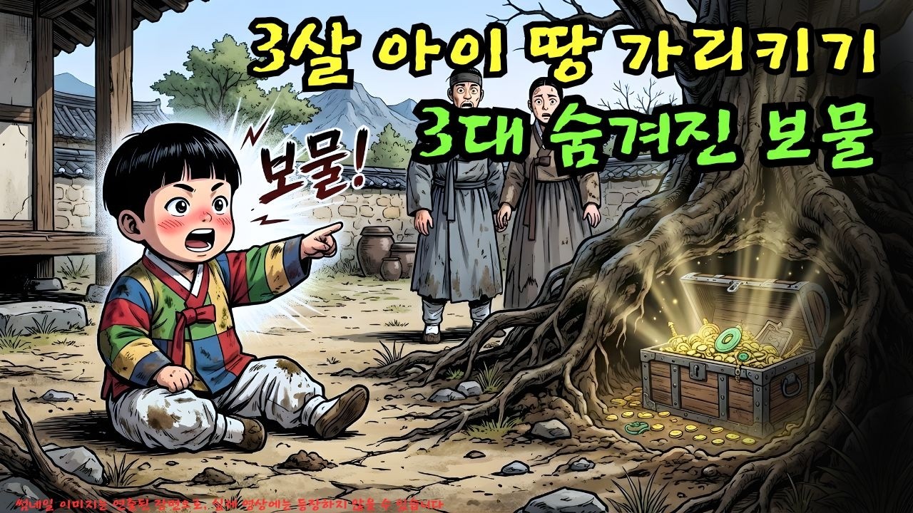 👉 지하 비밀: 3살 아이가 땅을 가리켜 3대 동안 숨겨진 보물을 밝혀내다… | 야담 |옛날이야기 |민담 |전설 | 설화